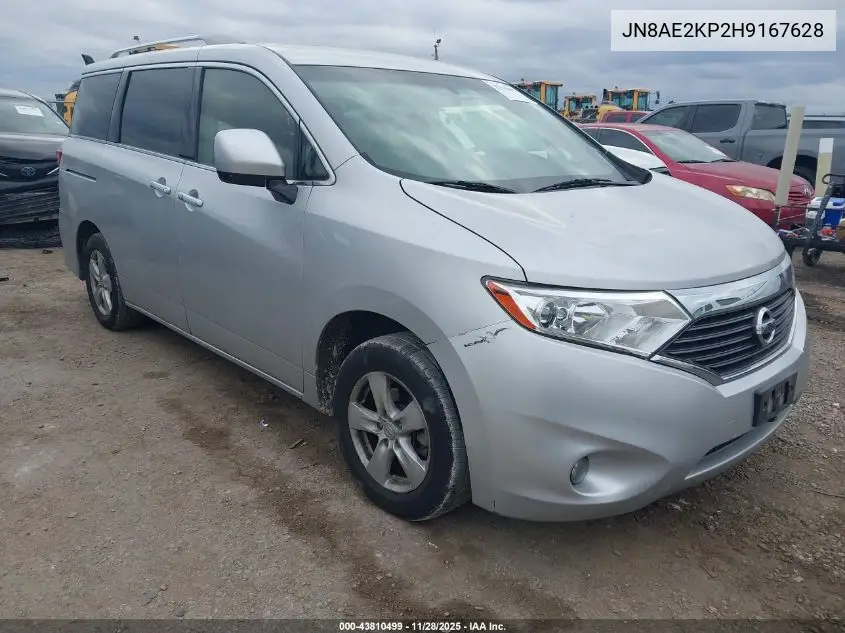 JN8AE2KP2H9167628 2017 Nissan Quest Sv