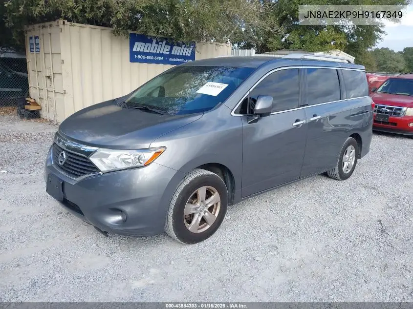 JN8AE2KP9H9167349 2017 Nissan Quest Sv