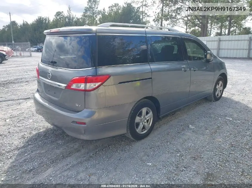 JN8AE2KP9H9167349 2017 Nissan Quest Sv