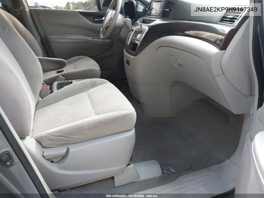 JN8AE2KP9H9167349 2017 Nissan Quest Sv