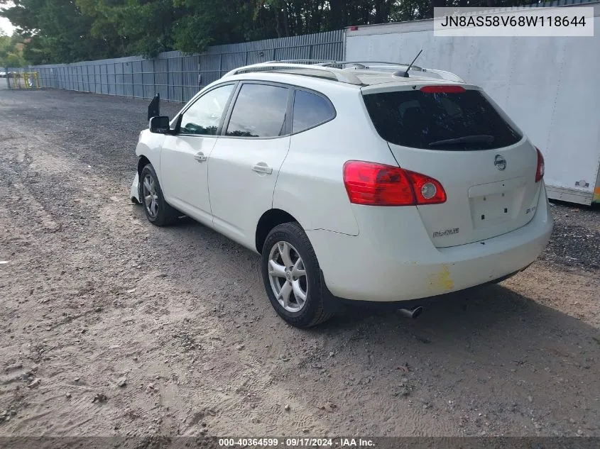 2008 Nissan Rogue Sl VIN: JN8AS58V68W118644 Lot: 40364599