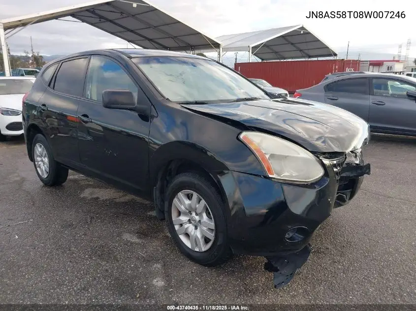JN8AS58T08W007246 2008 Nissan Rogue S
