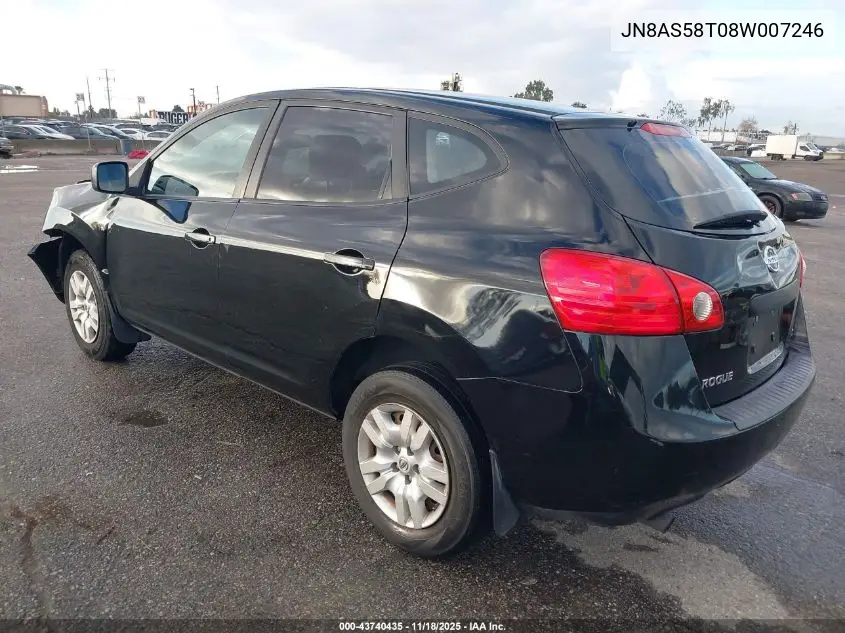 JN8AS58T08W007246 2008 Nissan Rogue S