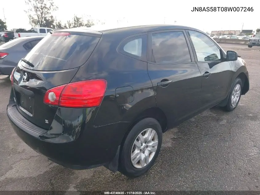 JN8AS58T08W007246 2008 Nissan Rogue S