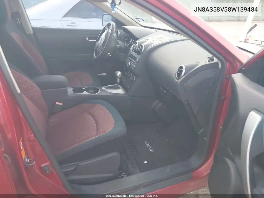 JN8AS58V58W139484 2008 Nissan Rogue Sl