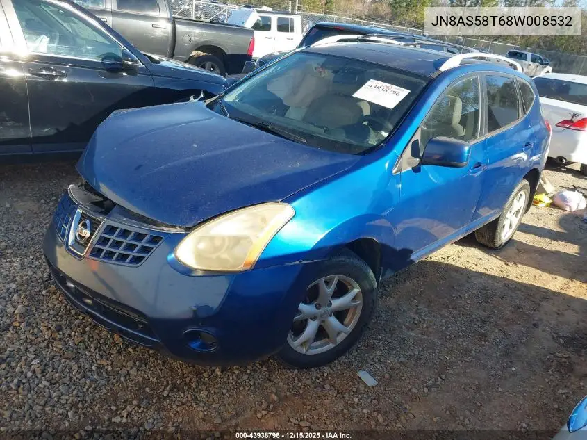 JN8AS58T68W008532 2008 Nissan Rogue Sl