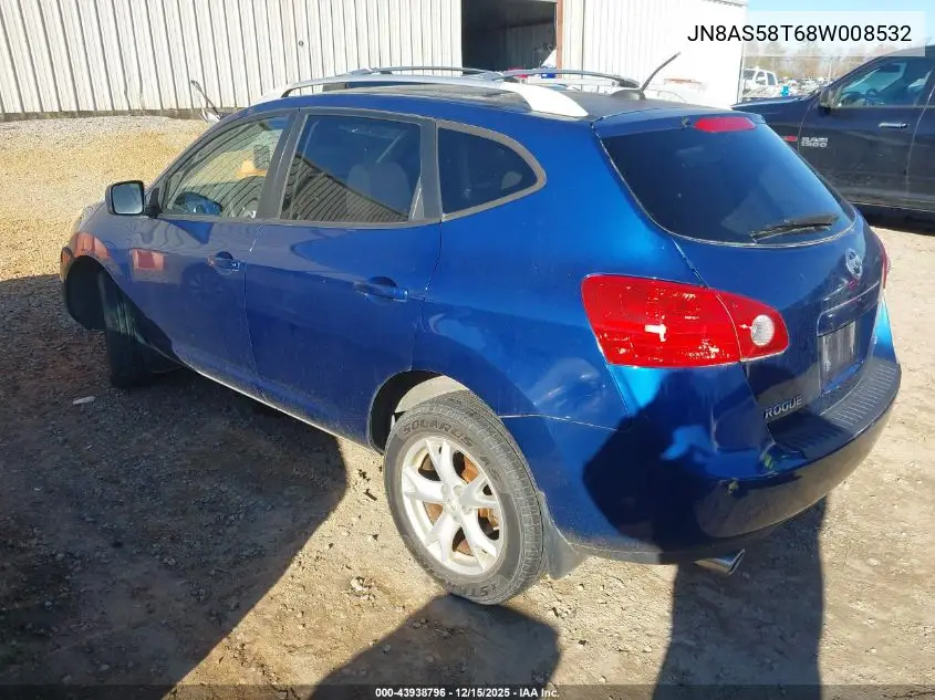 JN8AS58T68W008532 2008 Nissan Rogue Sl
