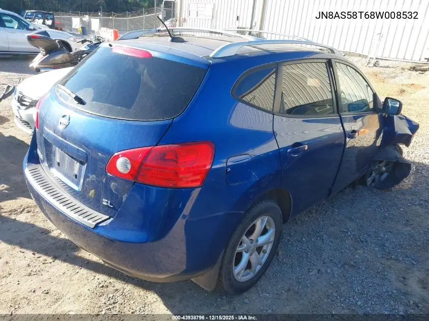 JN8AS58T68W008532 2008 Nissan Rogue Sl