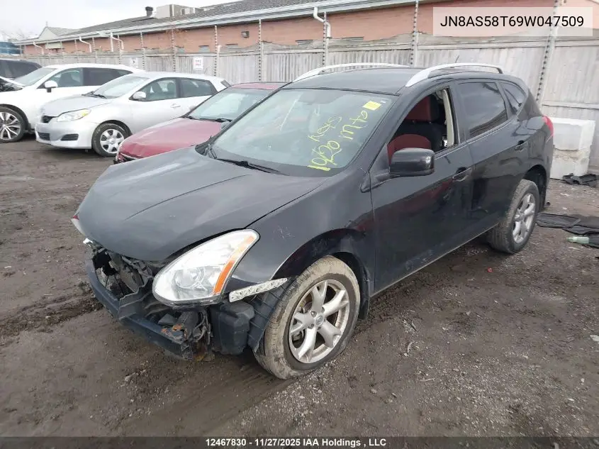 JN8AS58T69W047509 2009 Nissan Rogue S/Sl