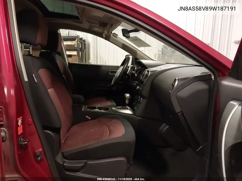 JN8AS58V89W187191 2009 Nissan Rogue Sl