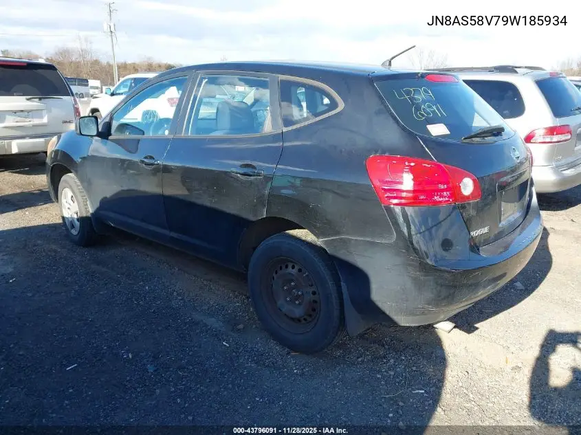 JN8AS58V79W185934 2009 Nissan Rogue S