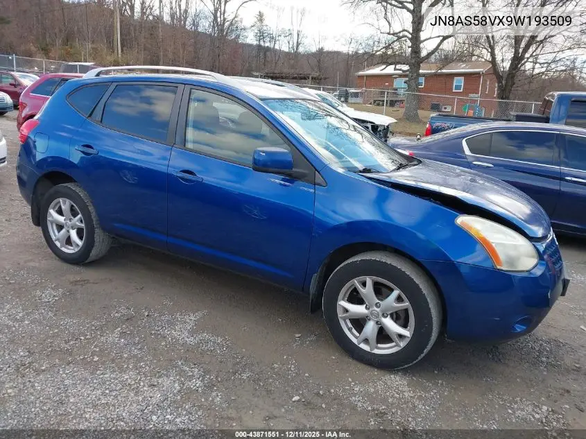 JN8AS58VX9W193509 2009 Nissan Rogue Sl