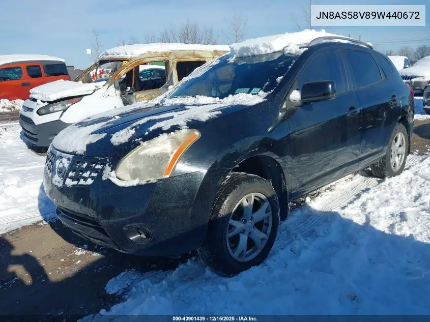 JN8AS58V89W440672 2009 Nissan Rogue Sl