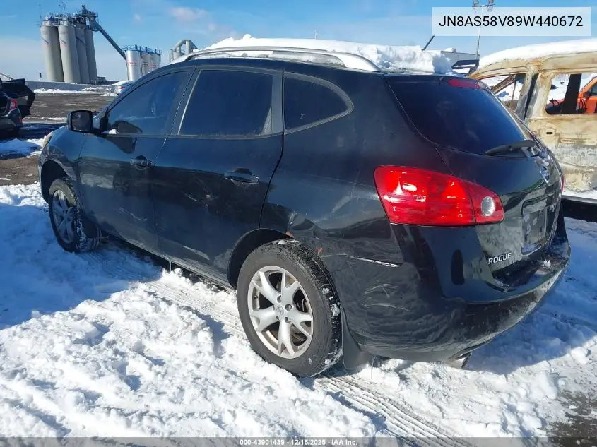 JN8AS58V89W440672 2009 Nissan Rogue Sl