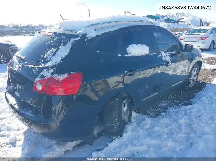 JN8AS58V89W440672 2009 Nissan Rogue Sl