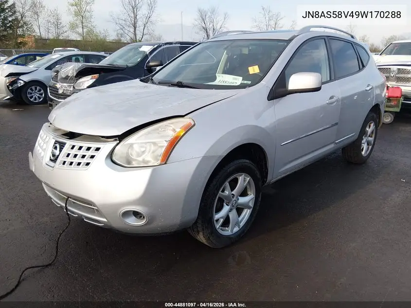 JN8AS58V49W170288 2009 Nissan Rogue Sl