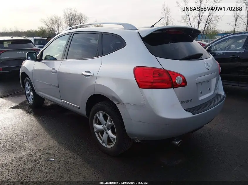JN8AS58V49W170288 2009 Nissan Rogue Sl