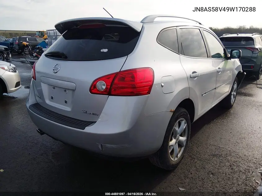 JN8AS58V49W170288 2009 Nissan Rogue Sl