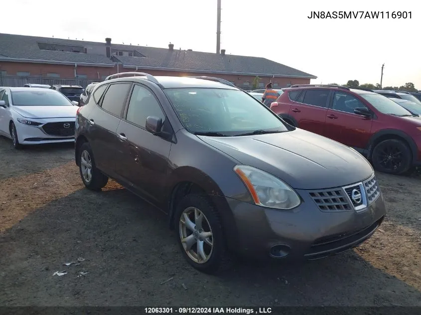 2010 Nissan Rogue VIN: JN8AS5MV7AW116901 Lot: 12063301