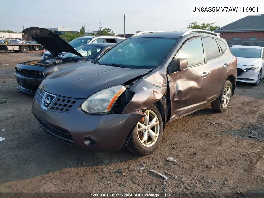 2010 Nissan Rogue VIN: JN8AS5MV7AW116901 Lot: 12063301