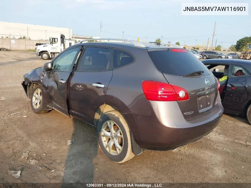 2010 Nissan Rogue VIN: JN8AS5MV7AW116901 Lot: 12063301