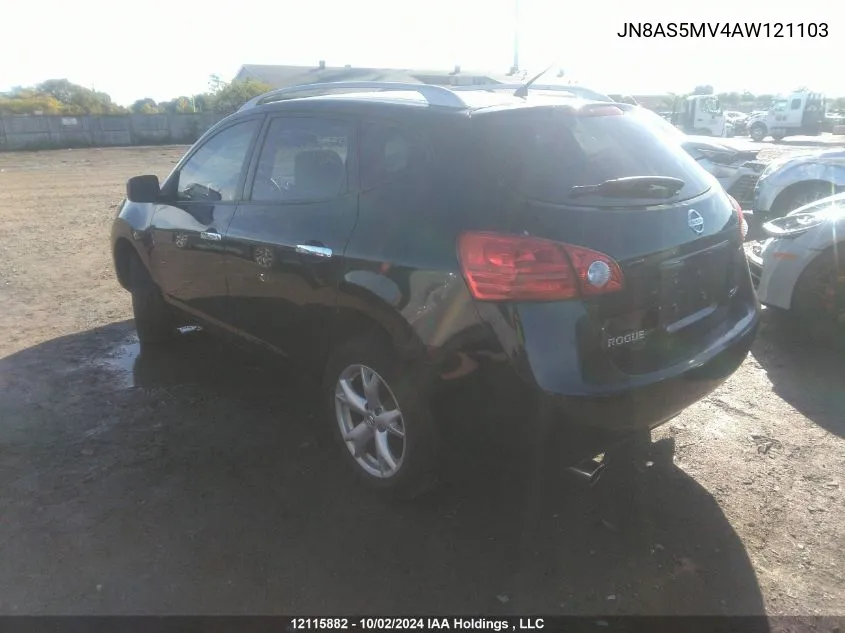 JN8AS5MV4AW121103 2010 Nissan Rogue