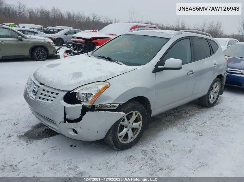 JN8AS5MV7AW126943 2010 Nissan Rogue Sl