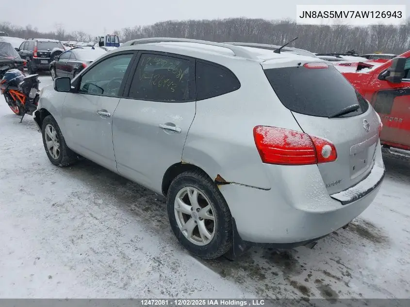 JN8AS5MV7AW126943 2010 Nissan Rogue Sl