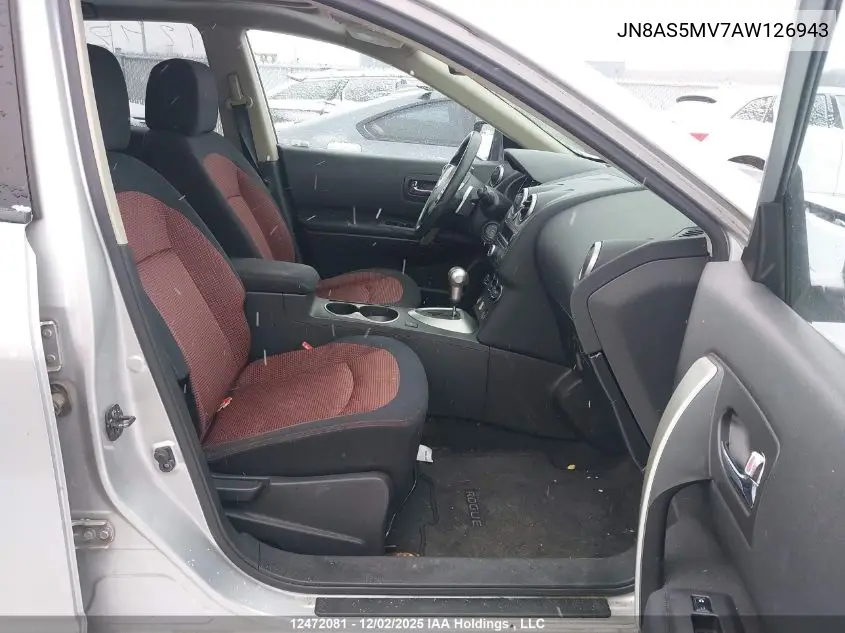 JN8AS5MV7AW126943 2010 Nissan Rogue Sl