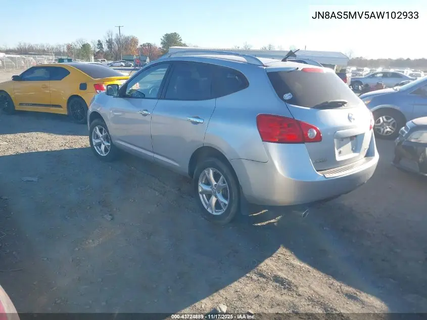 JN8AS5MV5AW102933 2010 Nissan Rogue Sl