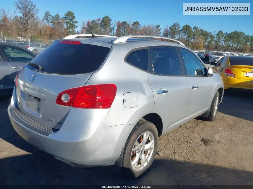 JN8AS5MV5AW102933 2010 Nissan Rogue Sl