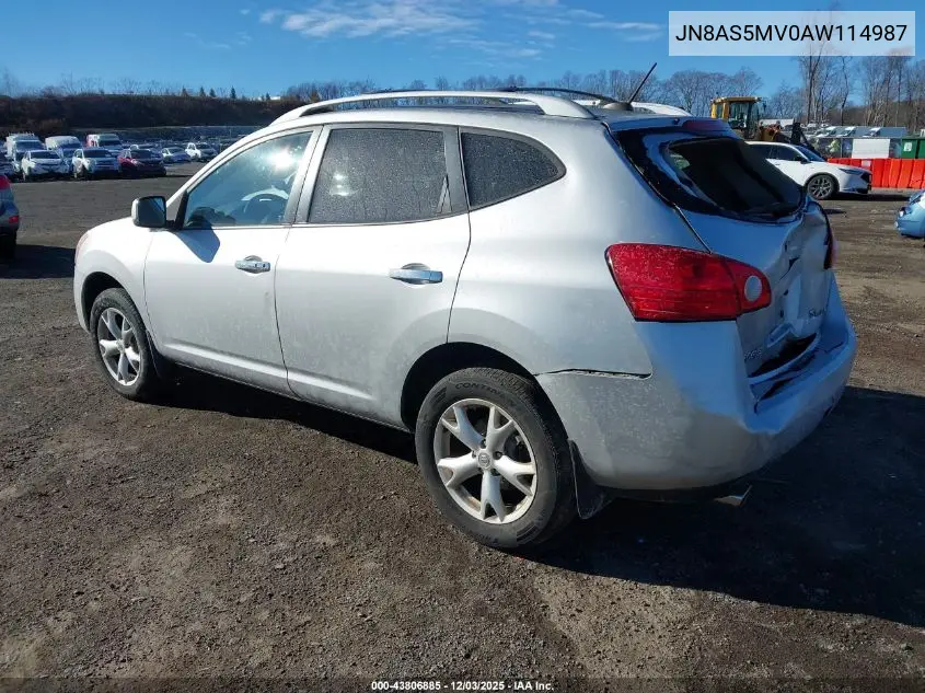 JN8AS5MV0AW114987 2010 Nissan Rogue Sl