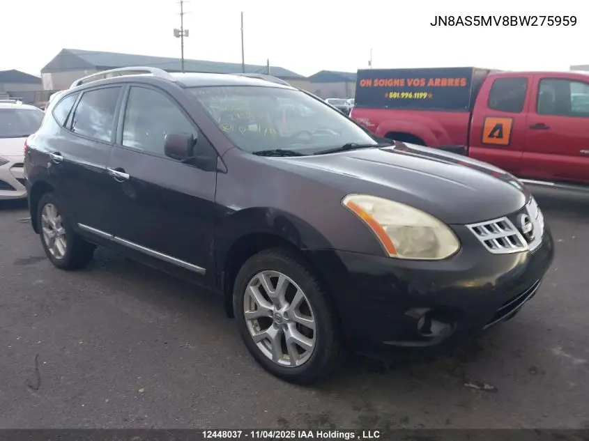 JN8AS5MV8BW275959 2011 Nissan Rogue S/Sv/Krom