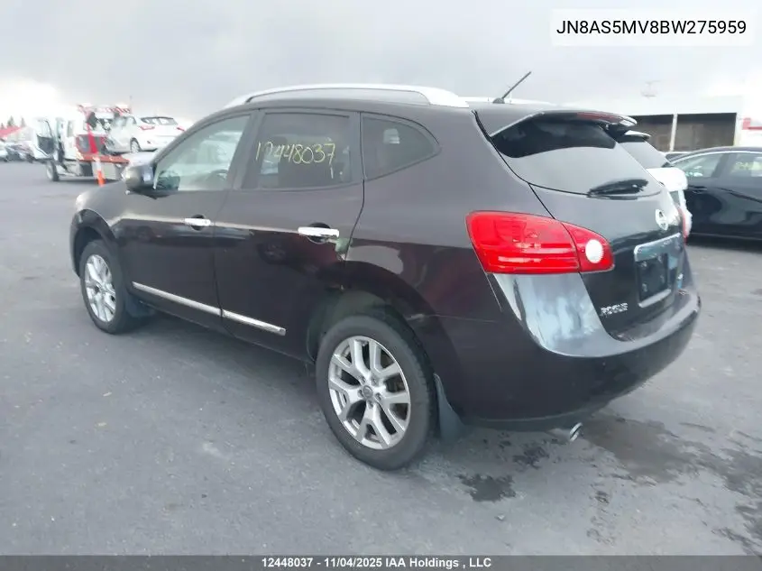 JN8AS5MV8BW275959 2011 Nissan Rogue S/Sv/Krom