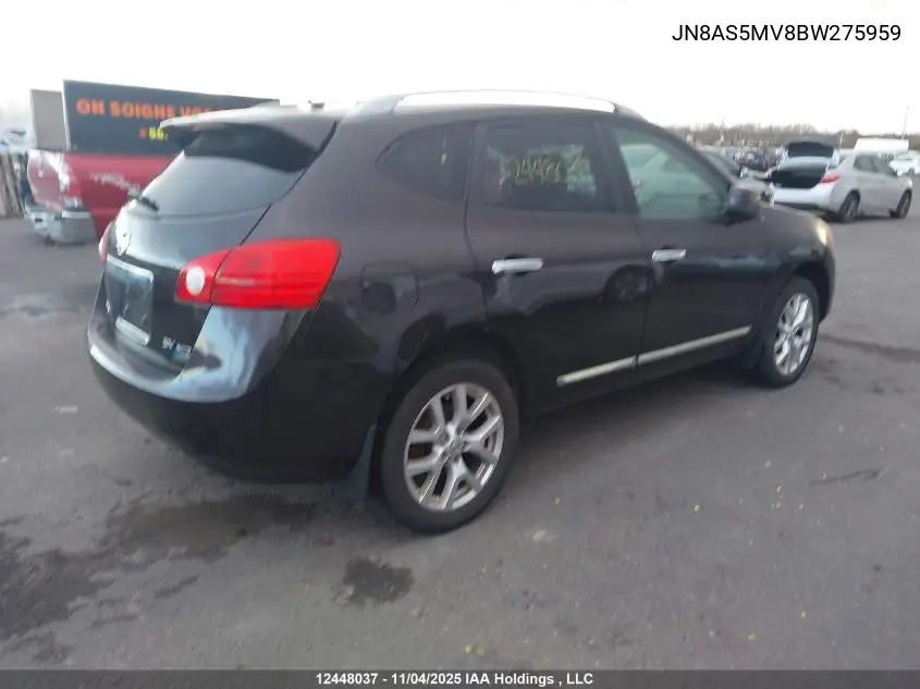 JN8AS5MV8BW275959 2011 Nissan Rogue S/Sv/Krom