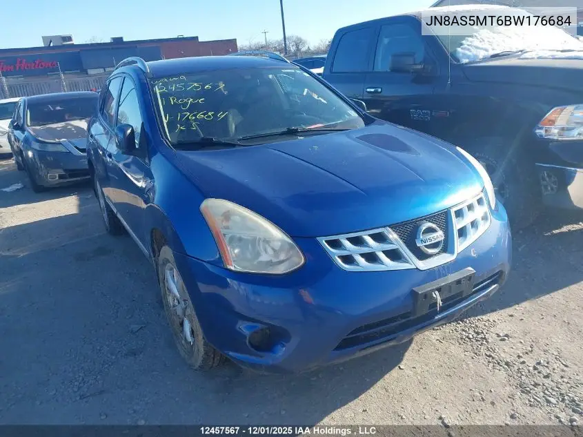 JN8AS5MT6BW176684 2011 Nissan Rogue Sv