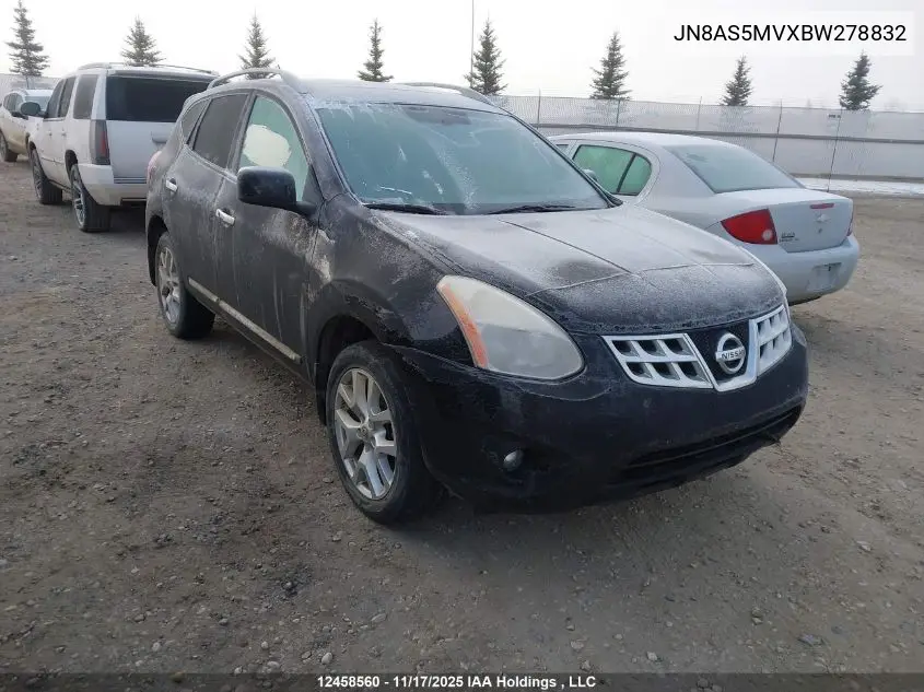 JN8AS5MVXBW278832 2011 Nissan Rogue S/Sv/Krom