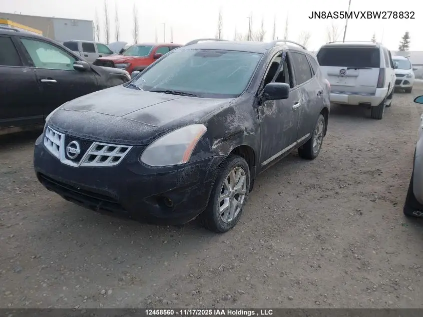 JN8AS5MVXBW278832 2011 Nissan Rogue S/Sv/Krom