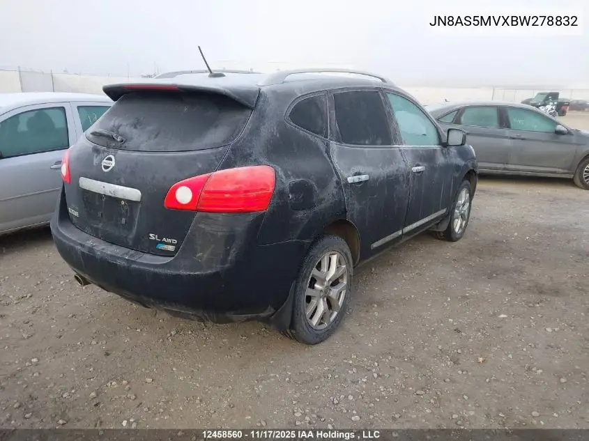 JN8AS5MVXBW278832 2011 Nissan Rogue S/Sv/Krom