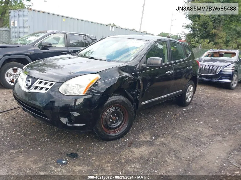 2011 Nissan Rogue S VIN: JN8AS5MV7BW685488 Lot: 40213072