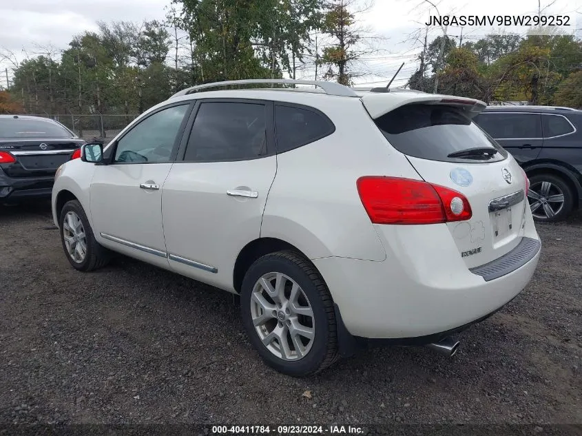 2011 Nissan Rogue Sv VIN: JN8AS5MV9BW299252 Lot: 40411784