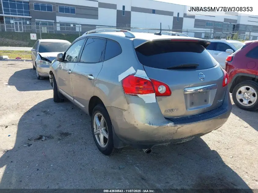JN8AS5MV7BW308353 2011 Nissan Rogue Sv