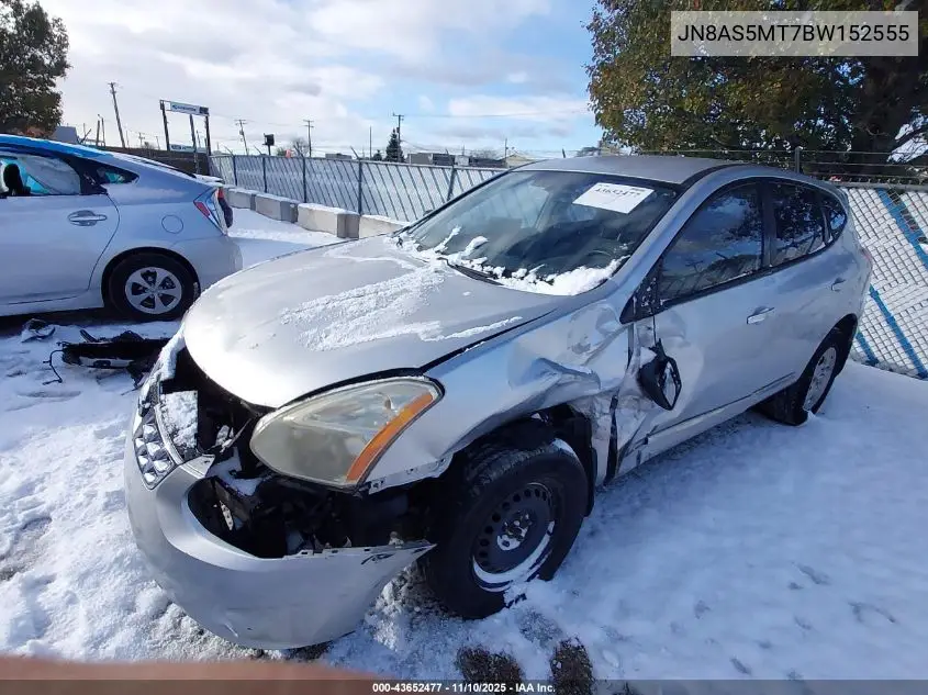 JN8AS5MT7BW152555 2011 Nissan Rogue S