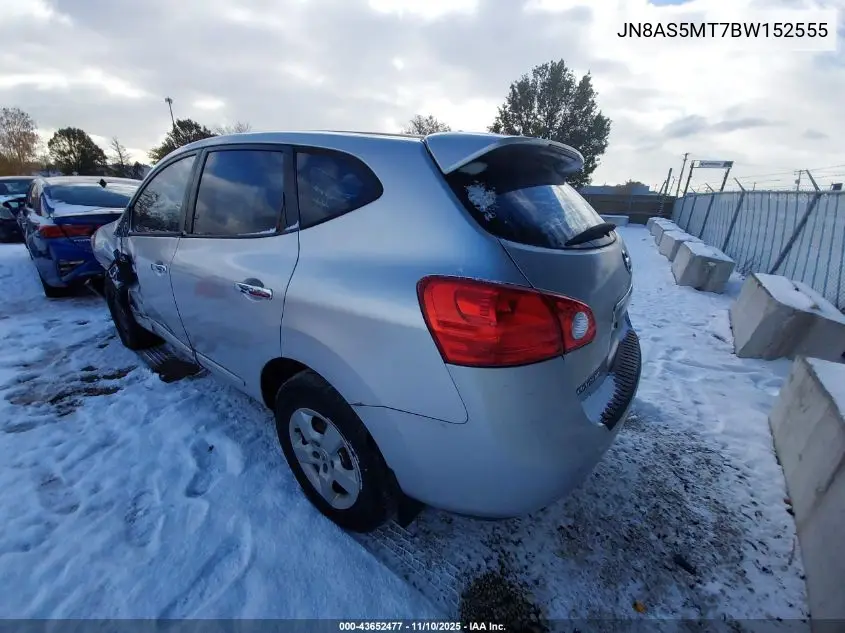 JN8AS5MT7BW152555 2011 Nissan Rogue S