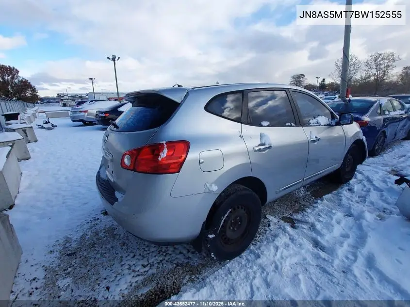 JN8AS5MT7BW152555 2011 Nissan Rogue S