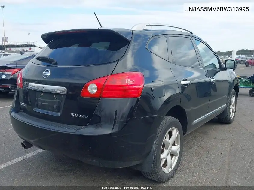 JN8AS5MV6BW313995 2011 Nissan Rogue Sv