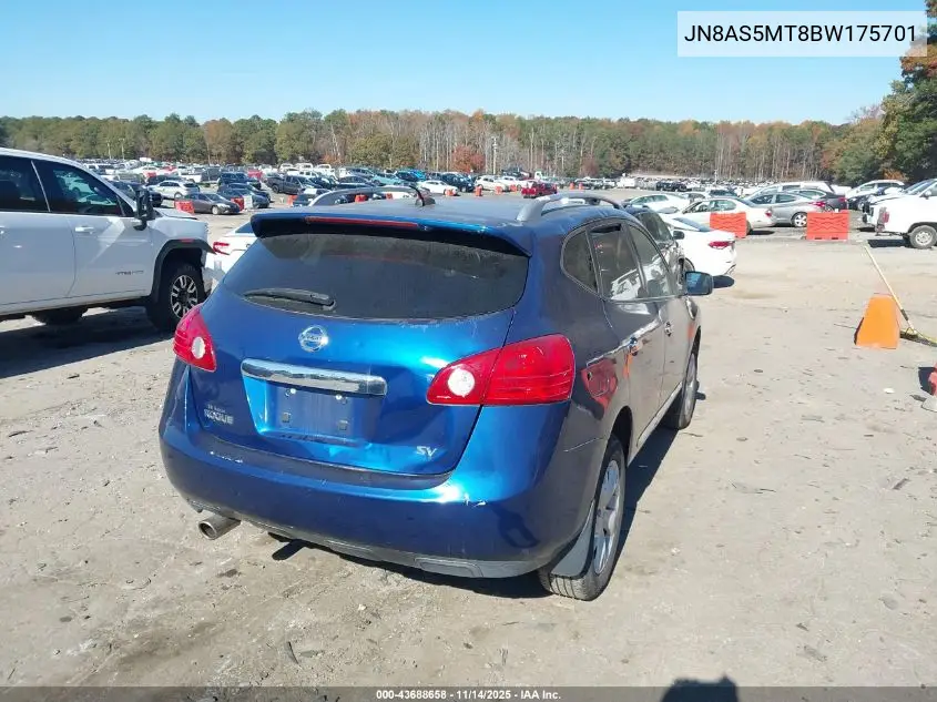 JN8AS5MT8BW175701 2011 Nissan Rogue Sv