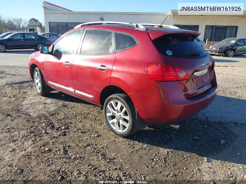 JN8AS5MT6BW161926 2011 Nissan Rogue Sv
