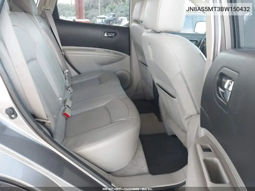 JN8AS5MT3BW150432 2011 Nissan Rogue Sv