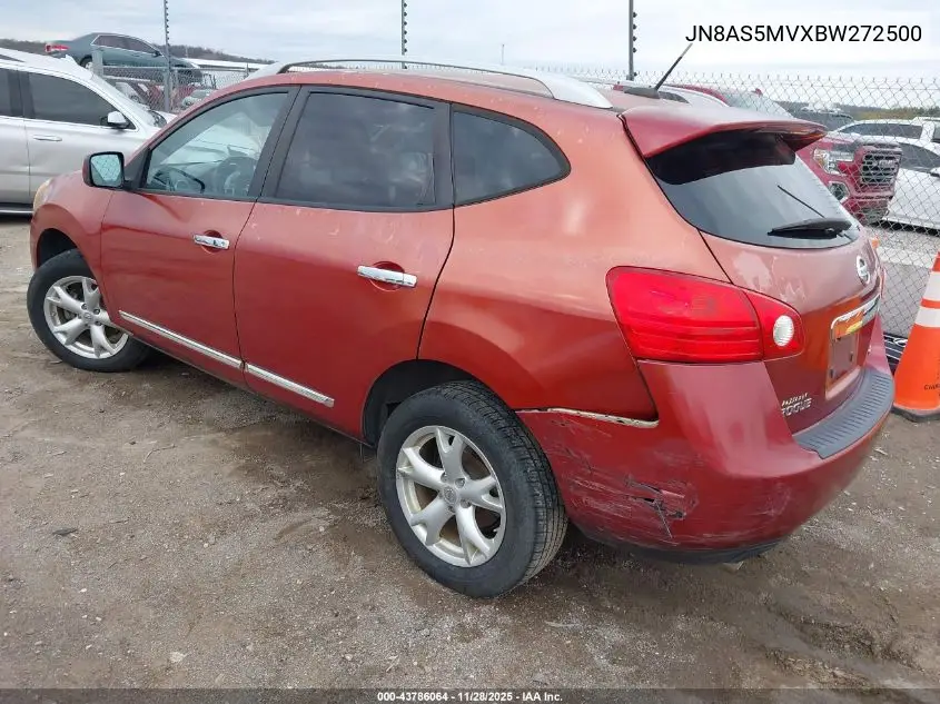 JN8AS5MVXBW272500 2011 Nissan Rogue Sv